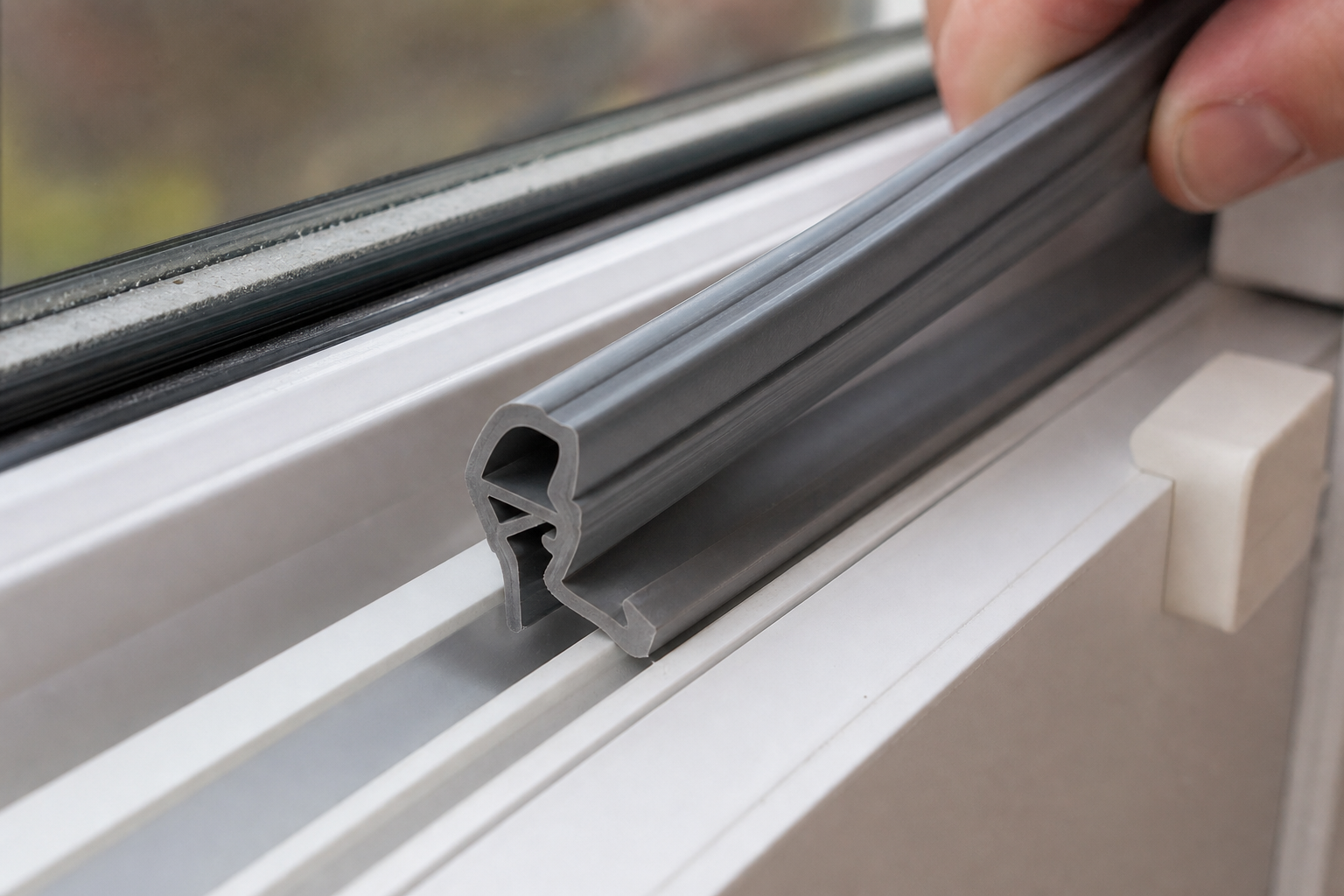 Fensterdichtung im Detail